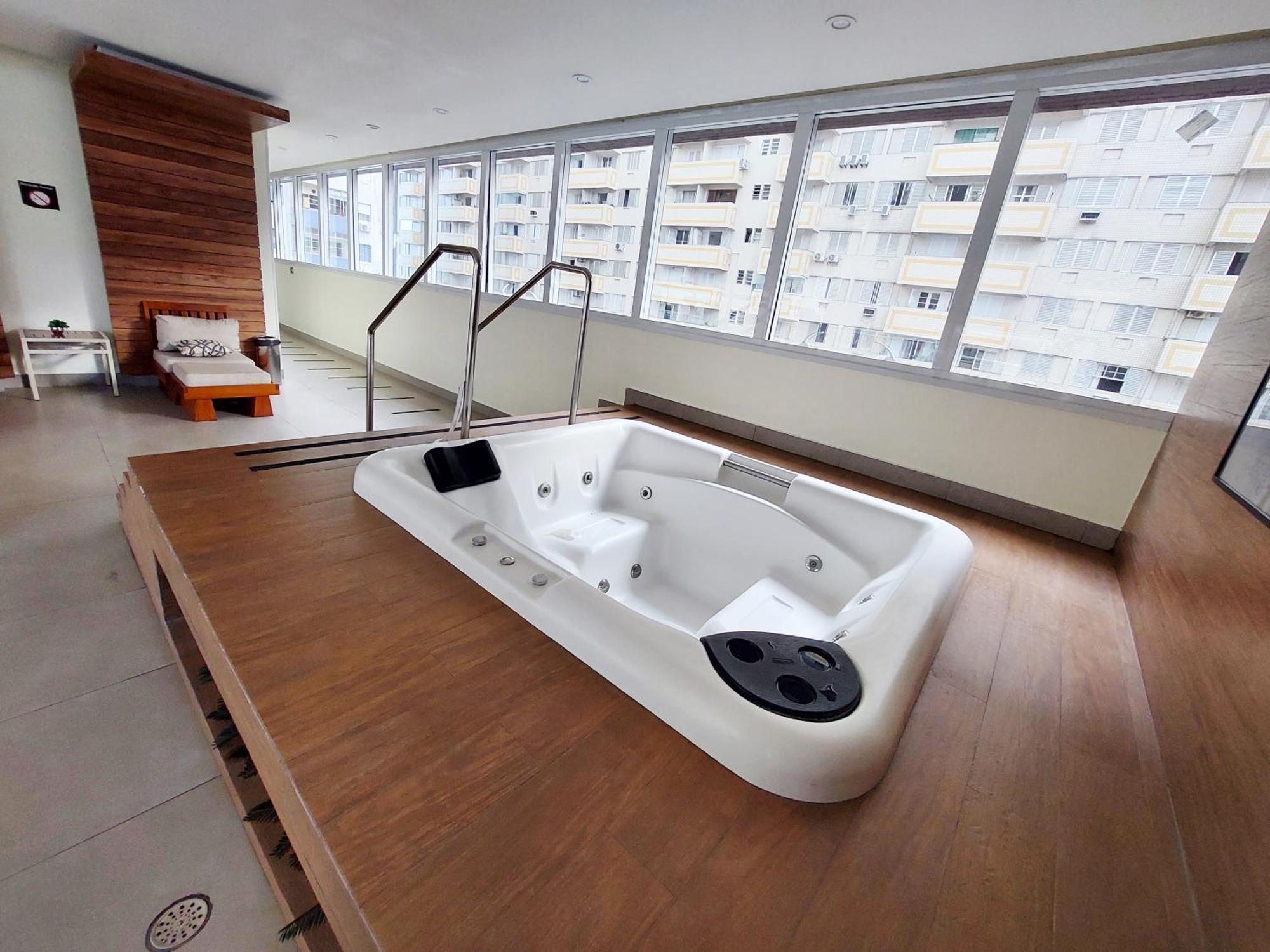 Book Santos - Condominio Unlimited - Apartamento Com Vista Mar E Apartamento Com Vista Piscina Exterior photo