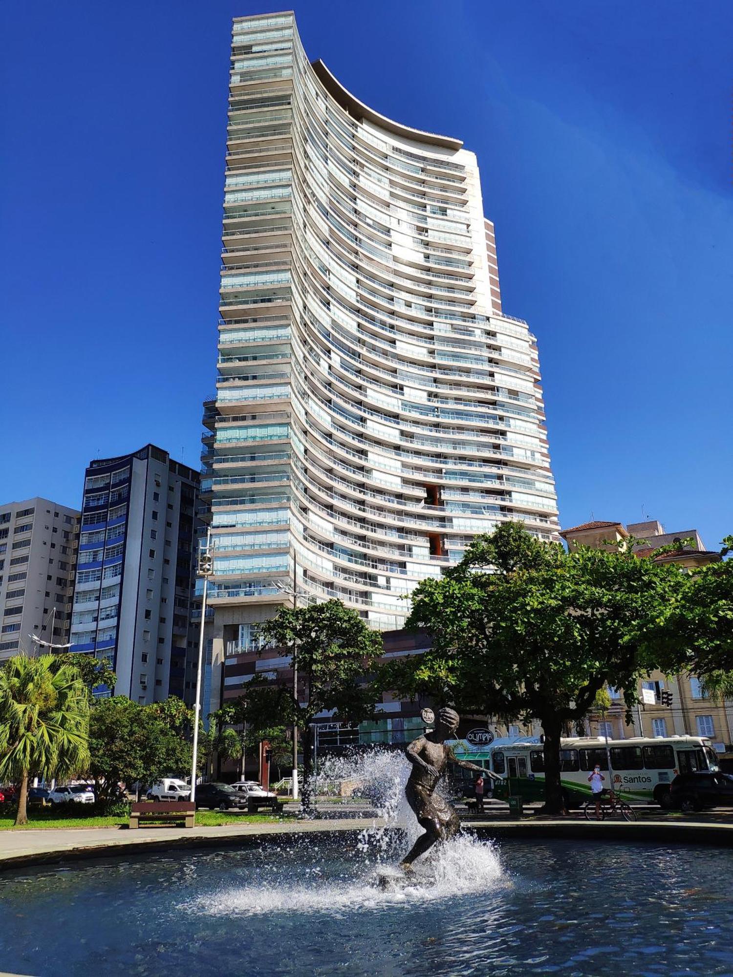 Book Santos - Condominio Unlimited - Apartamento Com Vista Mar E Apartamento Com Vista Piscina Exterior photo